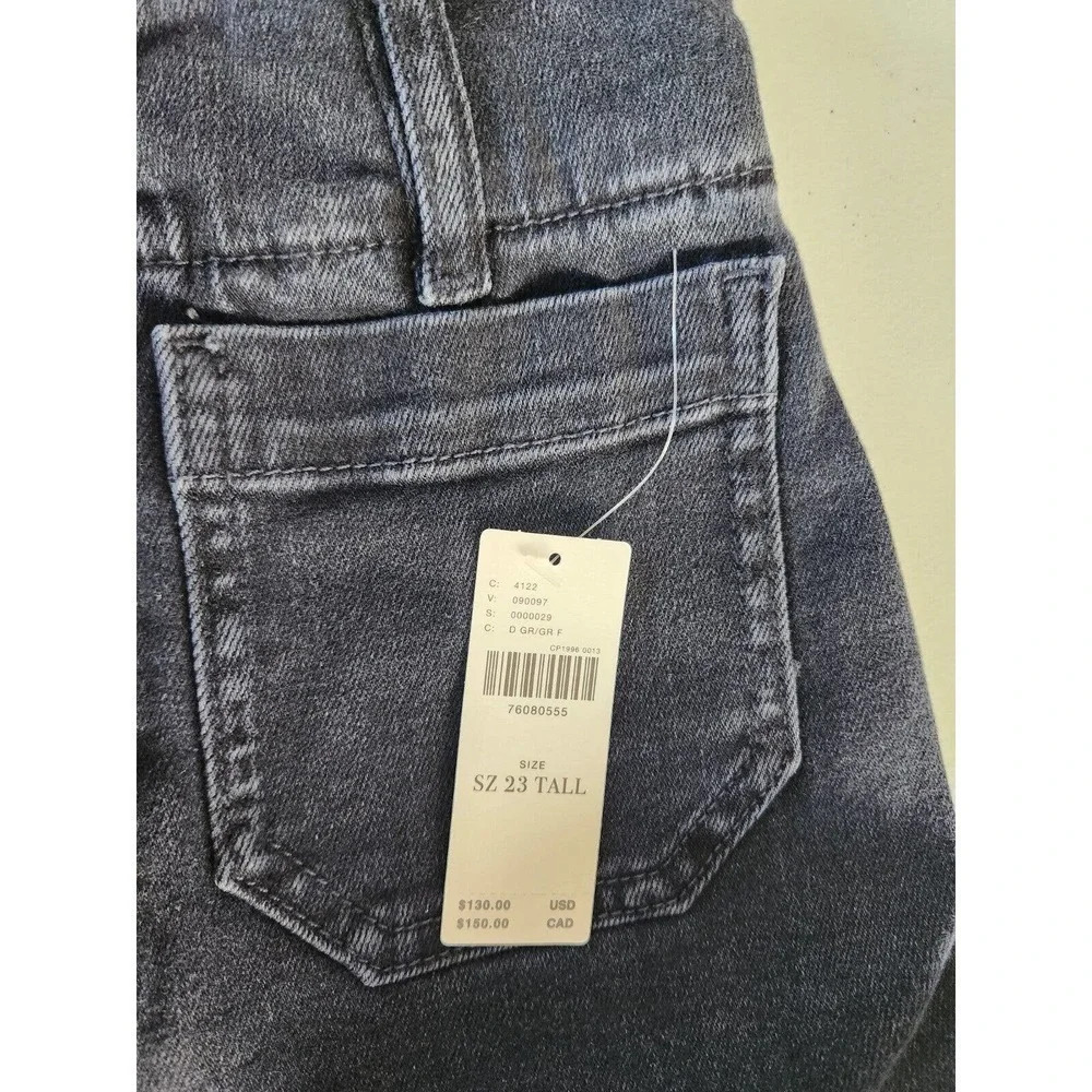 NWT Anthropologie Pilcro The Skipper Wide-Leg Jeans Size 23T Dark Grey - Picture 9 of 15